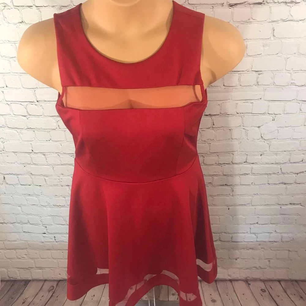 Miami Women's Red Sleeveless Dress Size Large - Picture 2 of 7